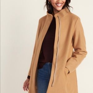Old navy Soft-Brushed Funnel-Neck Coat for Women
